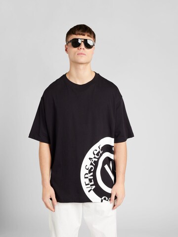 T-Shirt Versace Jeans Couture en noir : devant