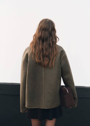 MANGO Between-Seasons Coat 'Dune' in Green