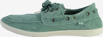 Scarpa stringata di Tamaris in verde: frontale