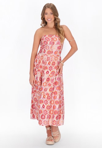 Robe IZIA en rose : devant