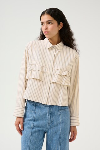 KAREN BY SIMONSEN Blouse 'KBUda Nilla' in Grey: front