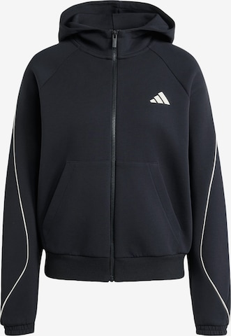 Giacca di felpa sportiva 'Stadium' di ADIDAS SPORTSWEAR in nero: frontale