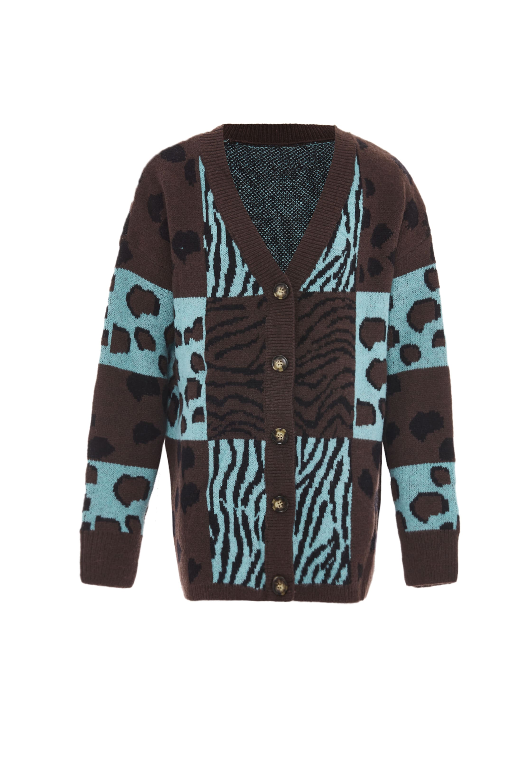 ebeeza - Casaco de malha em verde: frente