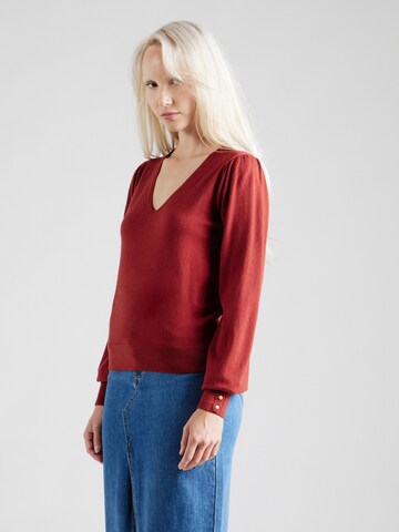 VERO MODA Sweater 'VMHOLLYKARIS' in Red: front