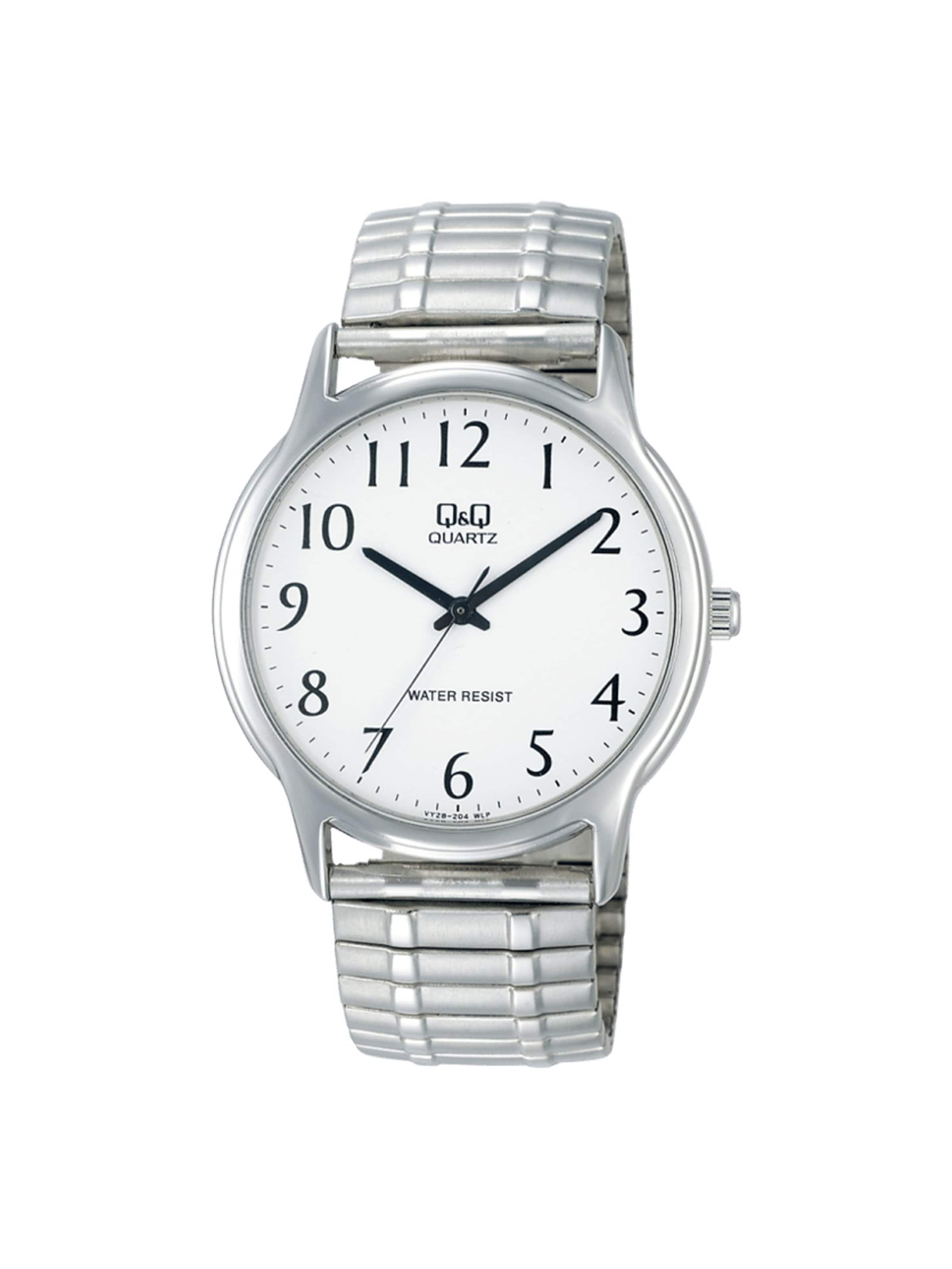 Q&Q Analog Watch in Silver: front