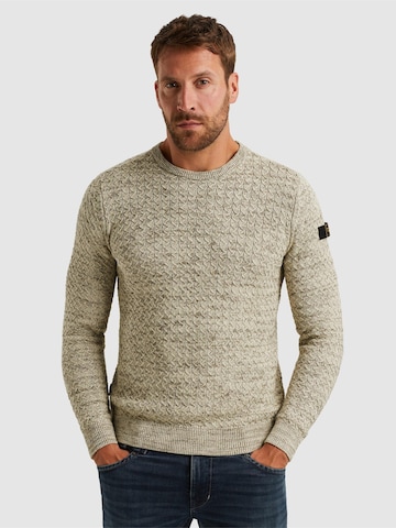 PME Legend - Jersey 'Pullover with crewneck' en beige: frente