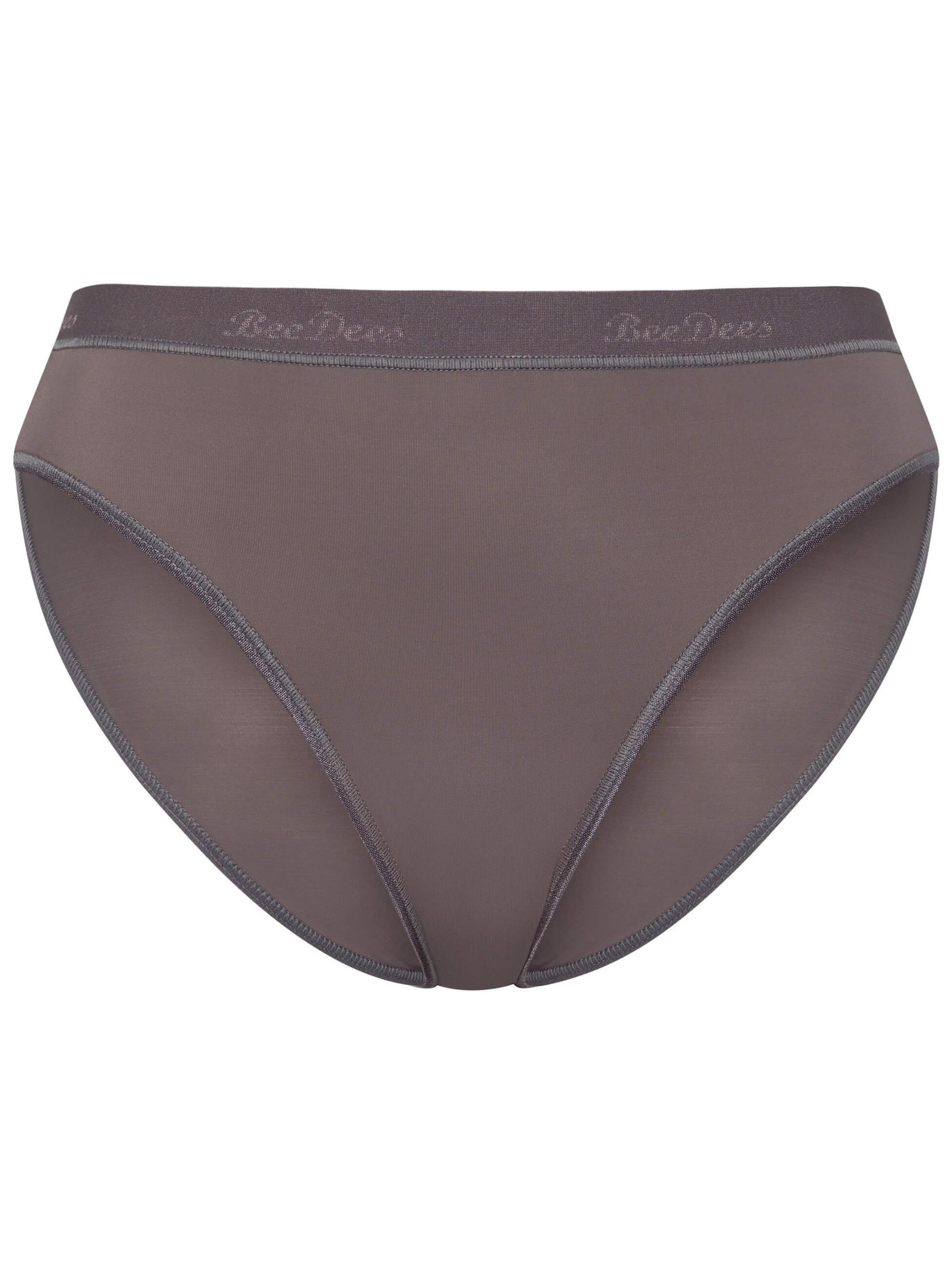 BeeDees Panty 'Slip Microfun Tai mit Elastikbund' in Grey: front