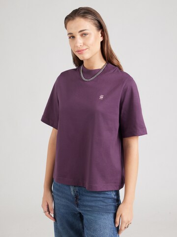 G-STAR T-Shirt in Lila: Vorderseite