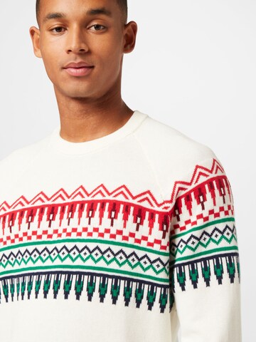 Pull-over 'FAIR ISLE' GAP en blanc