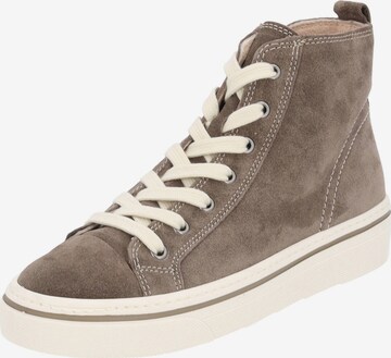 GABOR High-Top Sneakers in Brown: front