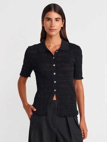 Cardigan Dilvin en noir : devant
