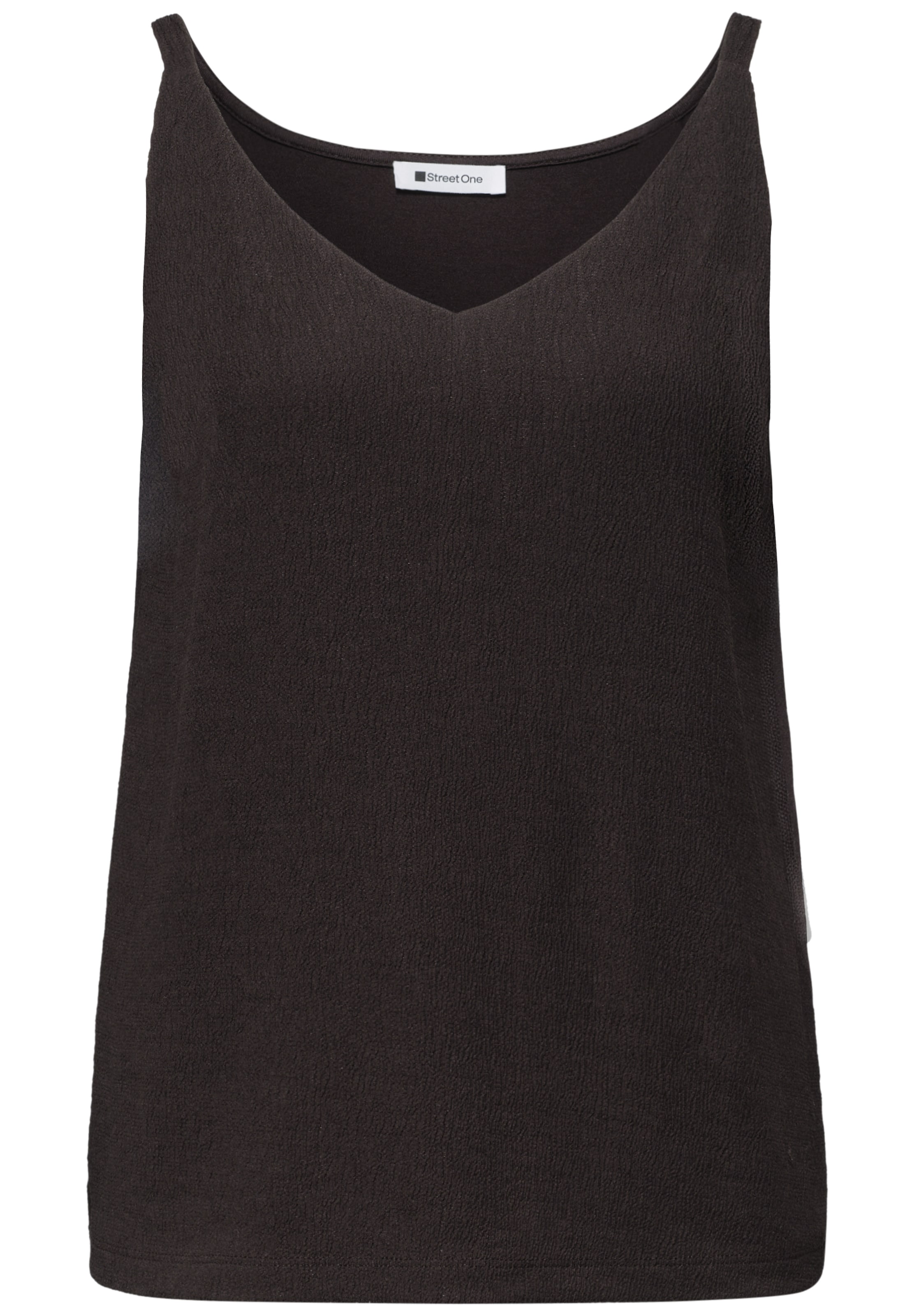 STREET ONE Top in Braun: Vorderseite