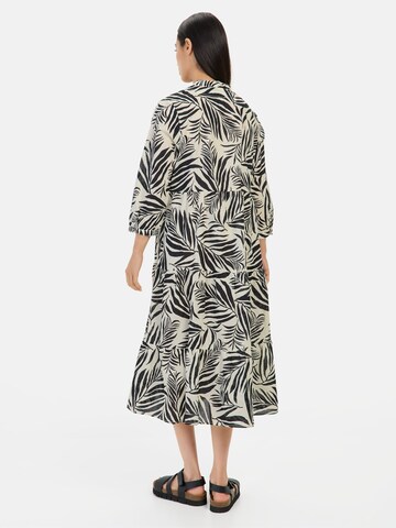 CAMEL ACTIVE Mittellanges Sommerkleid mit Allover-Print in Schwarz