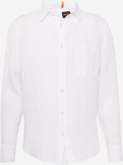 BOSS Orange Button Up Shirt 'Relegant' in White, Item view