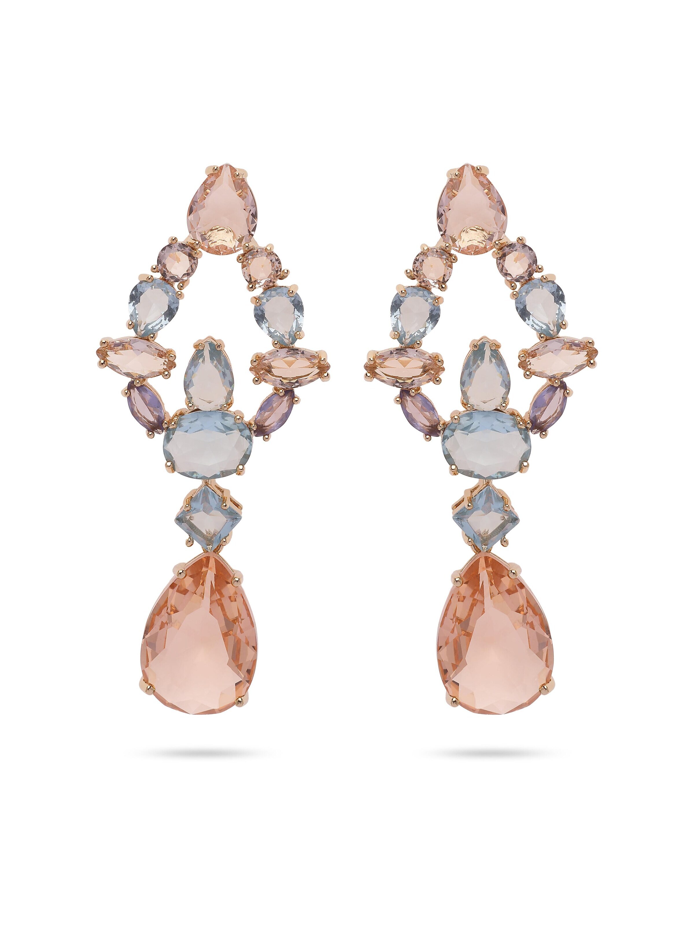 AVANT-GARDE PARIS Earrings 'Fridata' in Beige: front