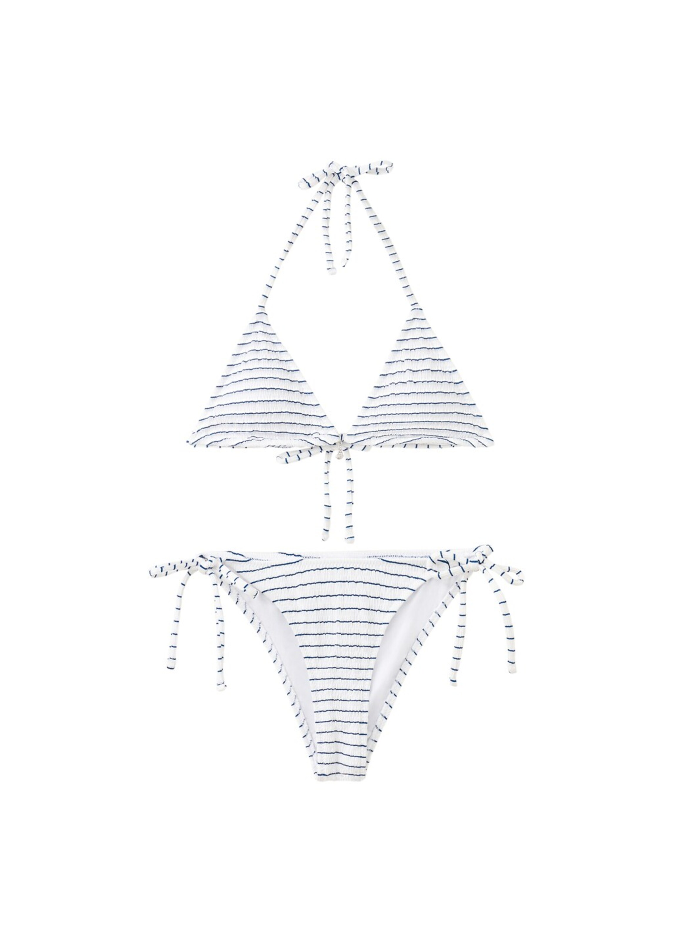 MANGO TEEN Triangle Bikini 'Eli' in White: front
