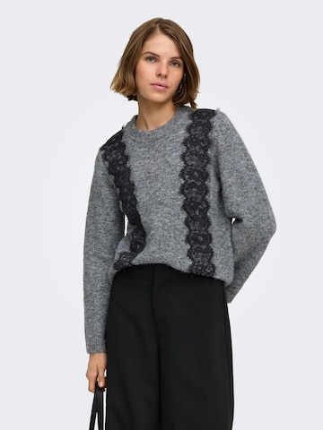 ONLY Pullover 'ONLMiggie' i grå: forside