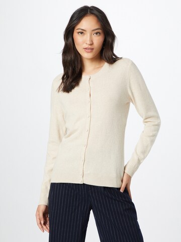 Sisley Gebreid vest in Beige: voorkant