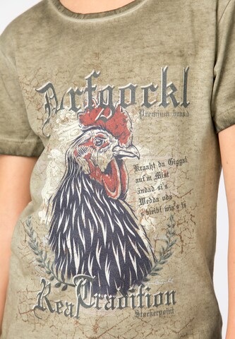 STOCKERPOINT Shirt 'Dorfgockel Jr.' in Braun