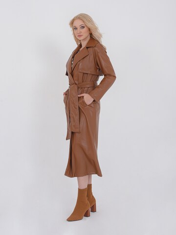 FRESHLIONS Between-Seasons Coat 'Lago' in Brown