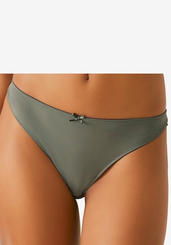 PETITE FLEUR - Tanga en verde: frente