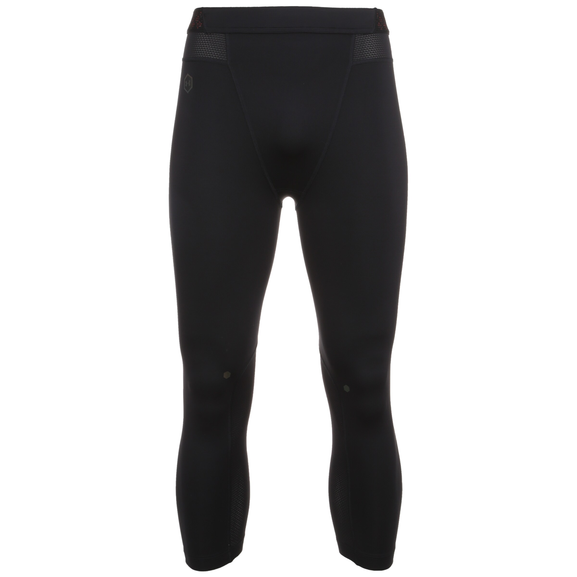 UNDER ARMOUR Skinny Workout Pants 'Rush' in Black: front