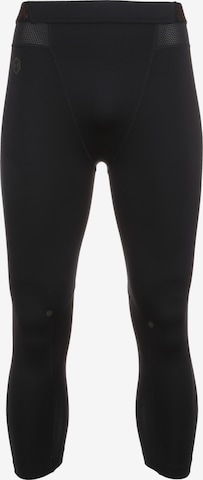UNDER ARMOUR Skinny Workout Pants 'Rush' in Black: front