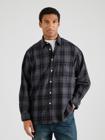 JACK & JONES Классический крой Рубашка 'JORROBB' в Черный: спереди