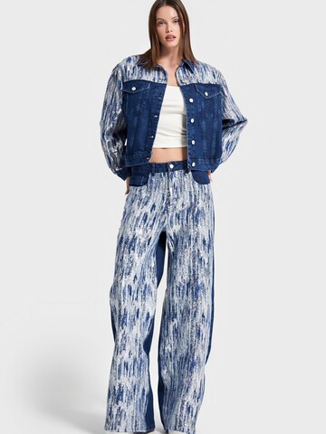 IT'S BASIC Wide leg Jeans in Blue