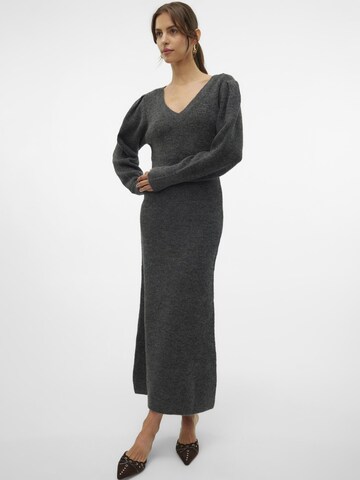 VERO MODA Knit dress 'ANGALINA' in Grey