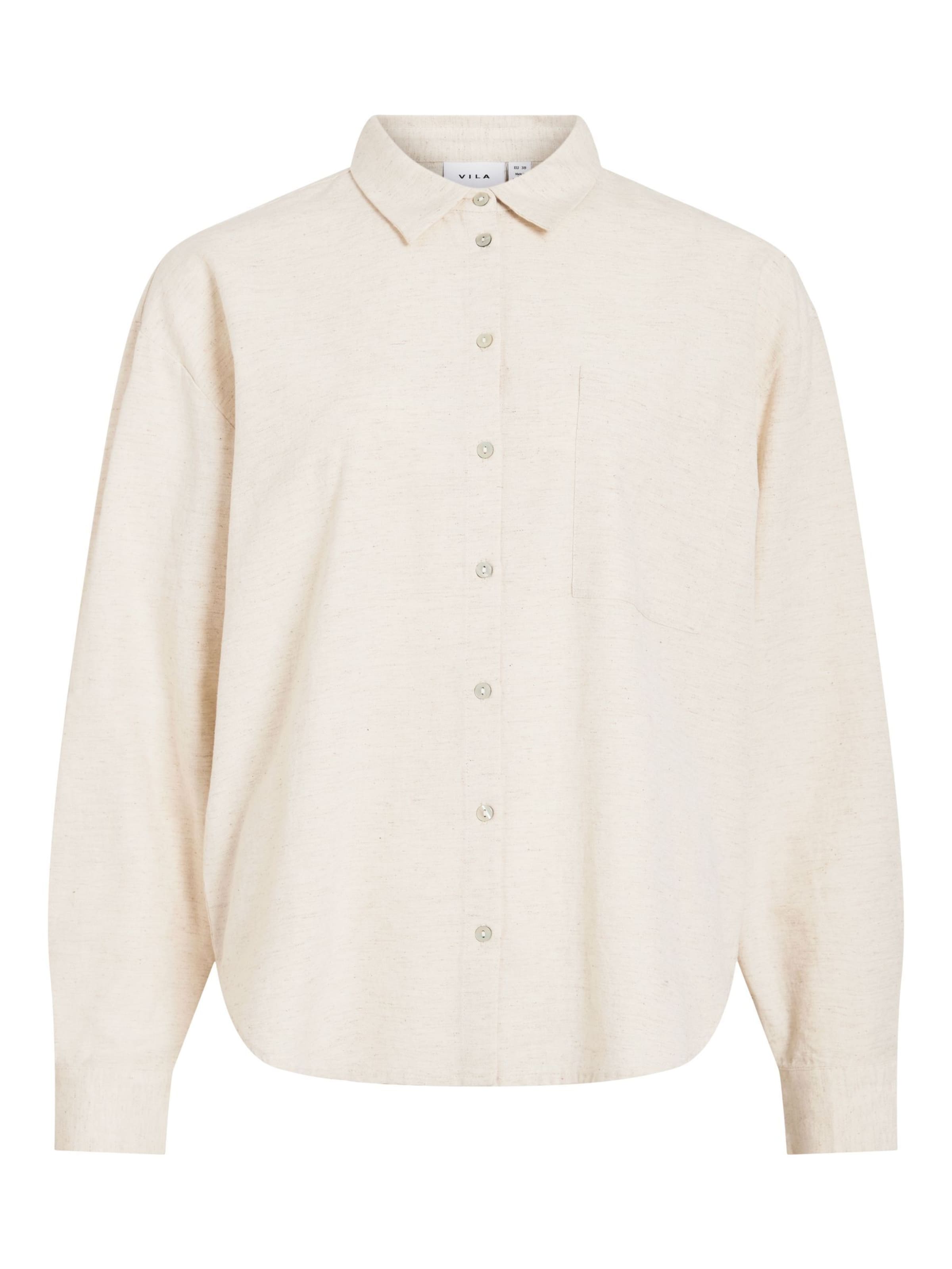 VILA Bluse in Beige: Vorderseite