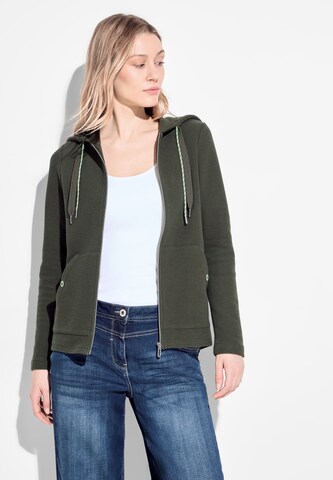 CECIL Sweatjacke in Grün: Vorderseite