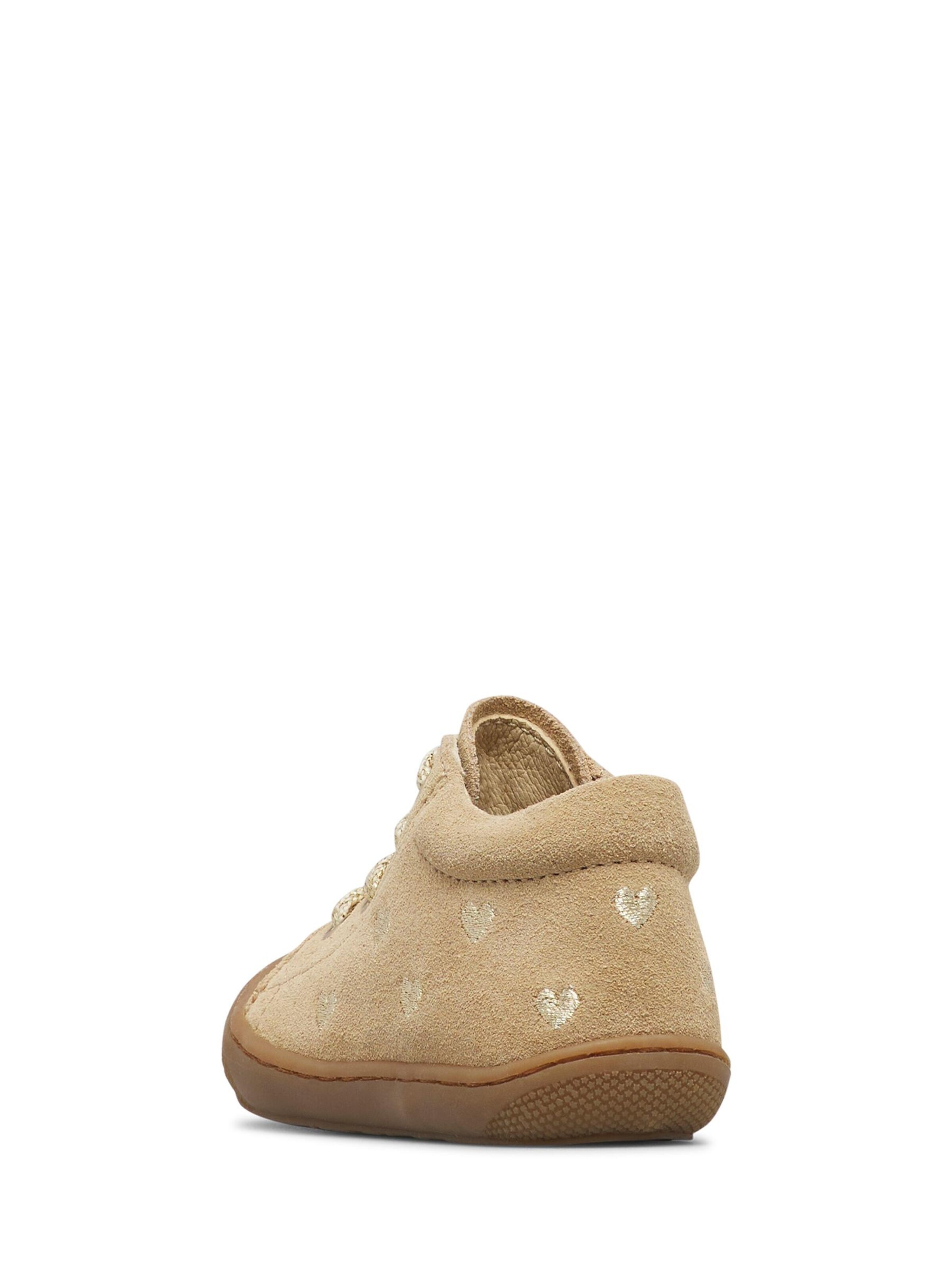 NATURINO Trainers 'COCOON EMBR.HEARTS' in Beige