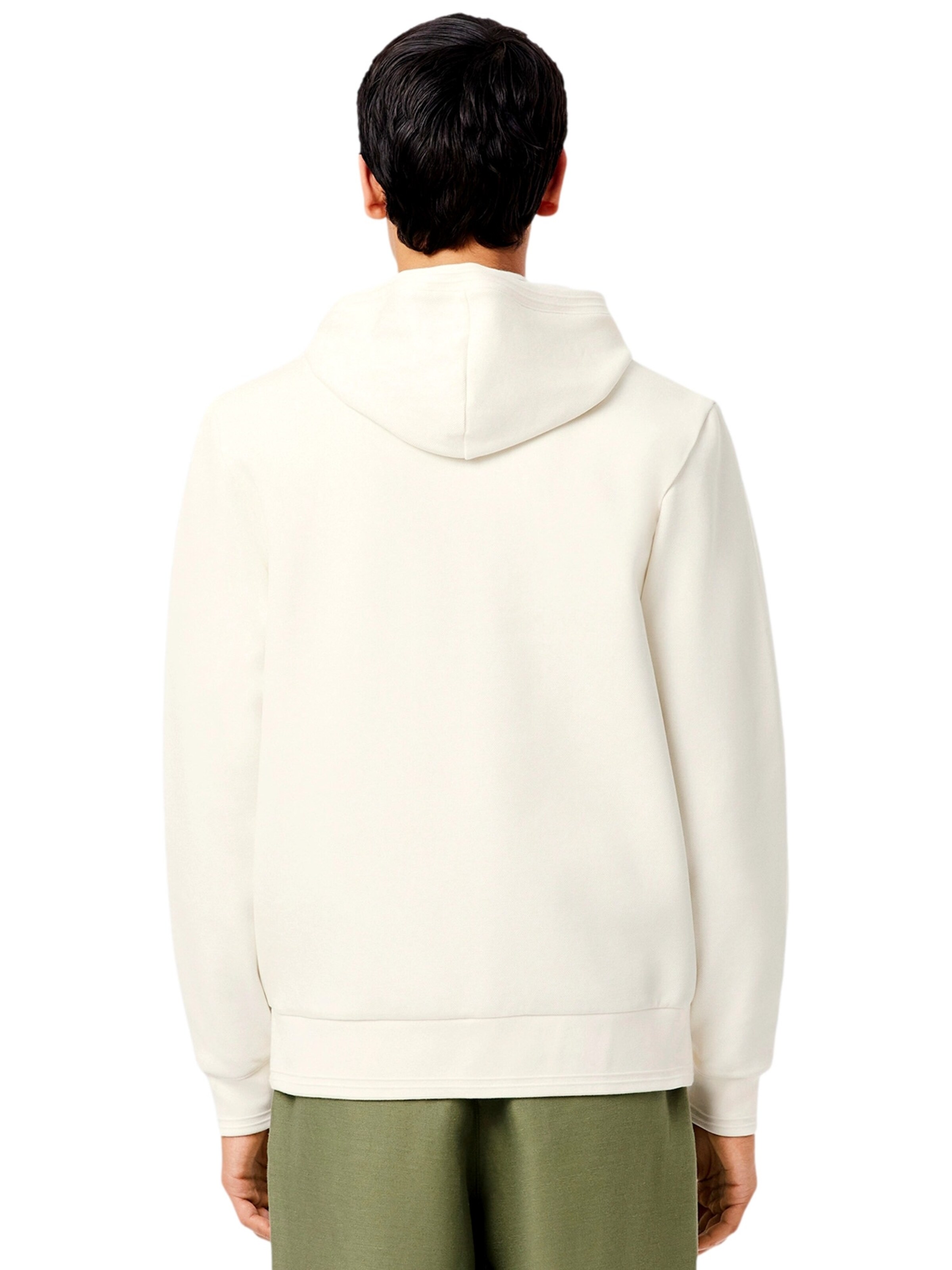 LACOSTE Sweatvest in Wit: voorkant