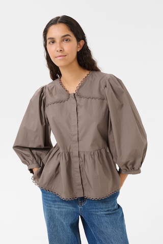 KAREN BY SIMONSEN Blouse 'KBAnnabelle' in Beige: voorkant
