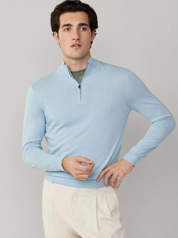 Hackett London Trui in Blauw: voorkant