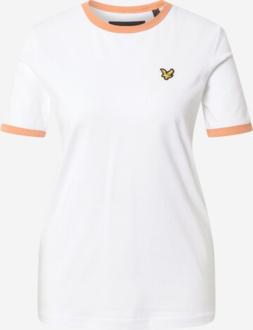 T-shirt 'Ringer' Lyle & Scott en blanc : devant