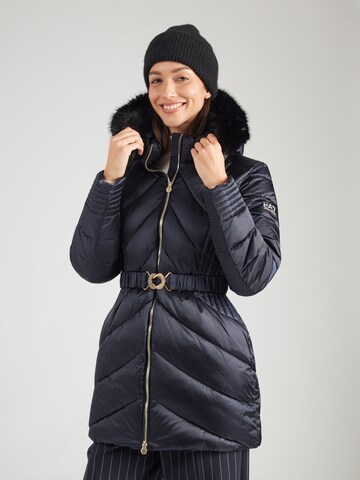Cappotto invernale di EA7 Emporio Armani in blu: frontale