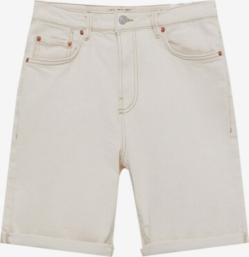 Pull&Bear Jeans in Beige: voorkant