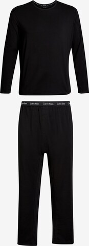 Calvin Klein Underwear Long Pajamas in Black: front