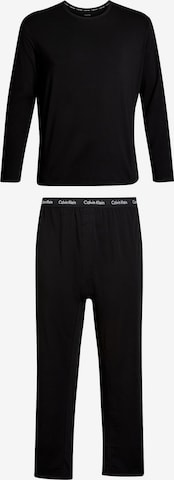 Pyjama long Calvin Klein Underwear en noir : devant