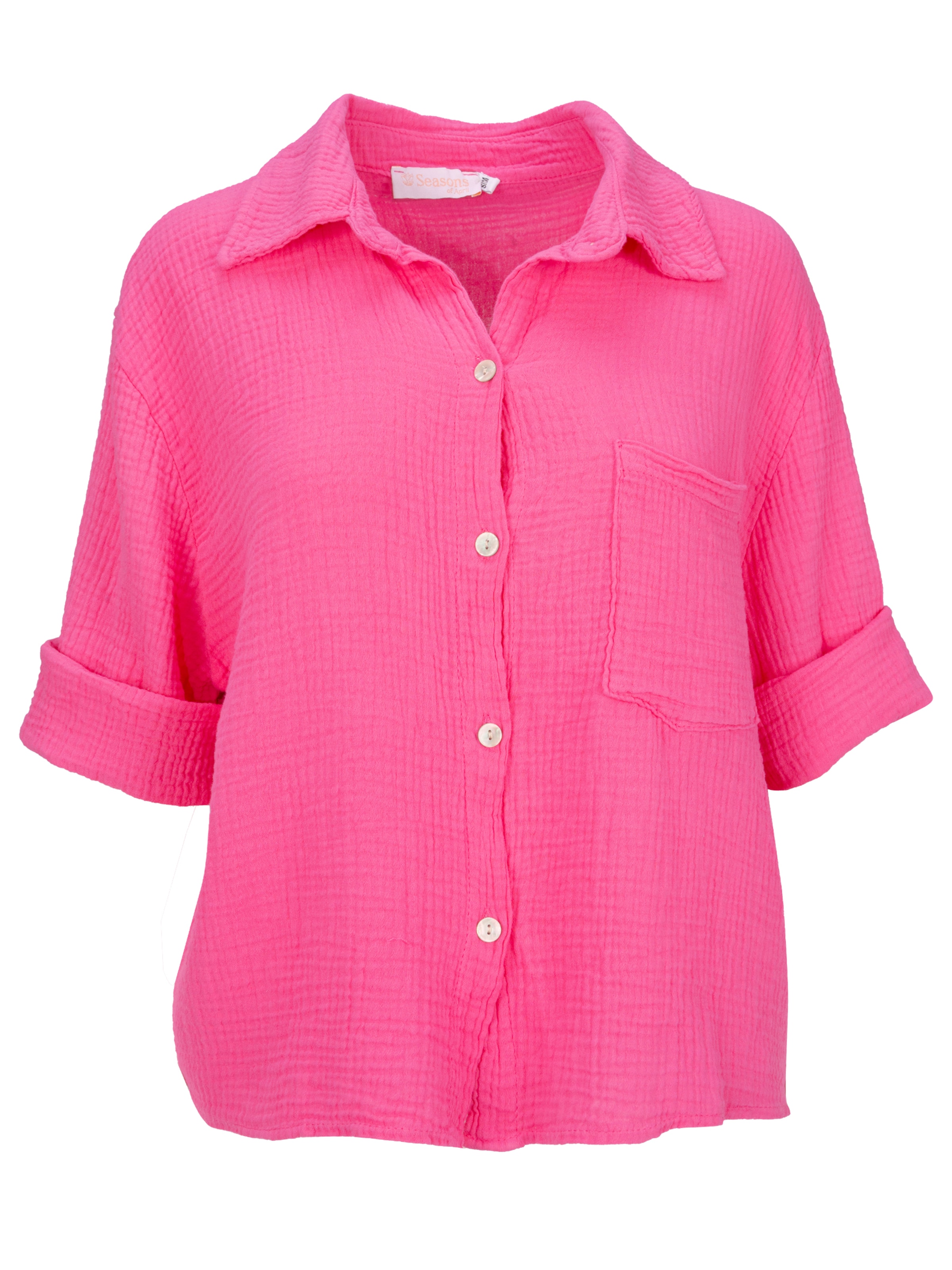 Seasons of April Blouse 'Celina' in Pink: front