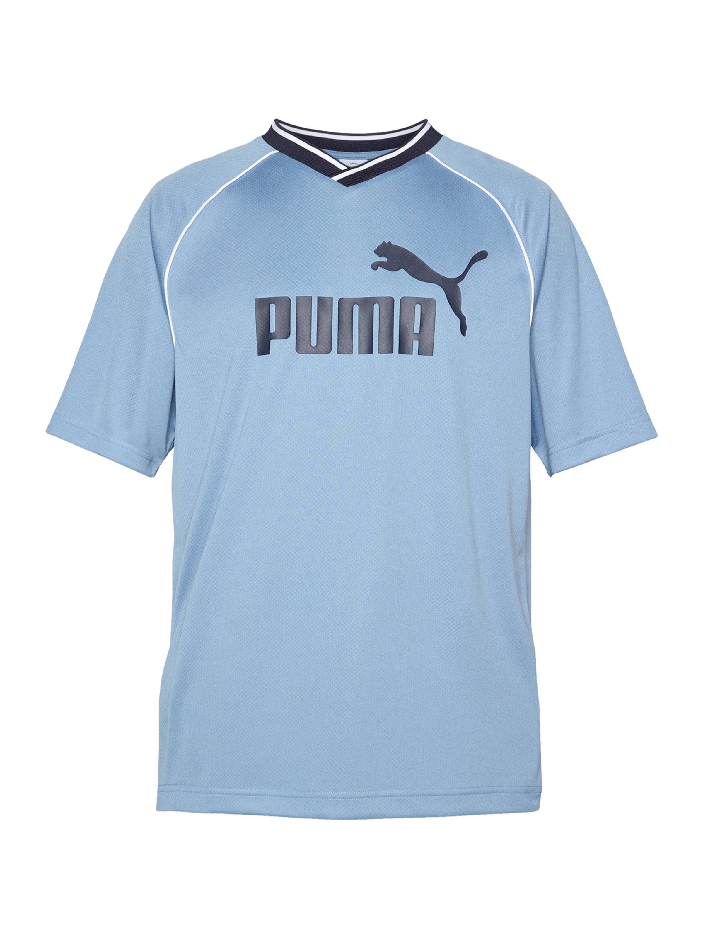 mėlyna PUMA Sportiniai marškinėliai 'ESS': priekis