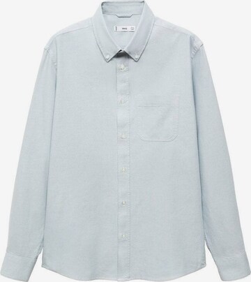 MANGO MAN Button Up Shirt 'Oxford' in Green: front