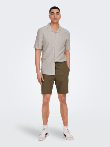 Only & Sons Обычный Штаны в Коричневый