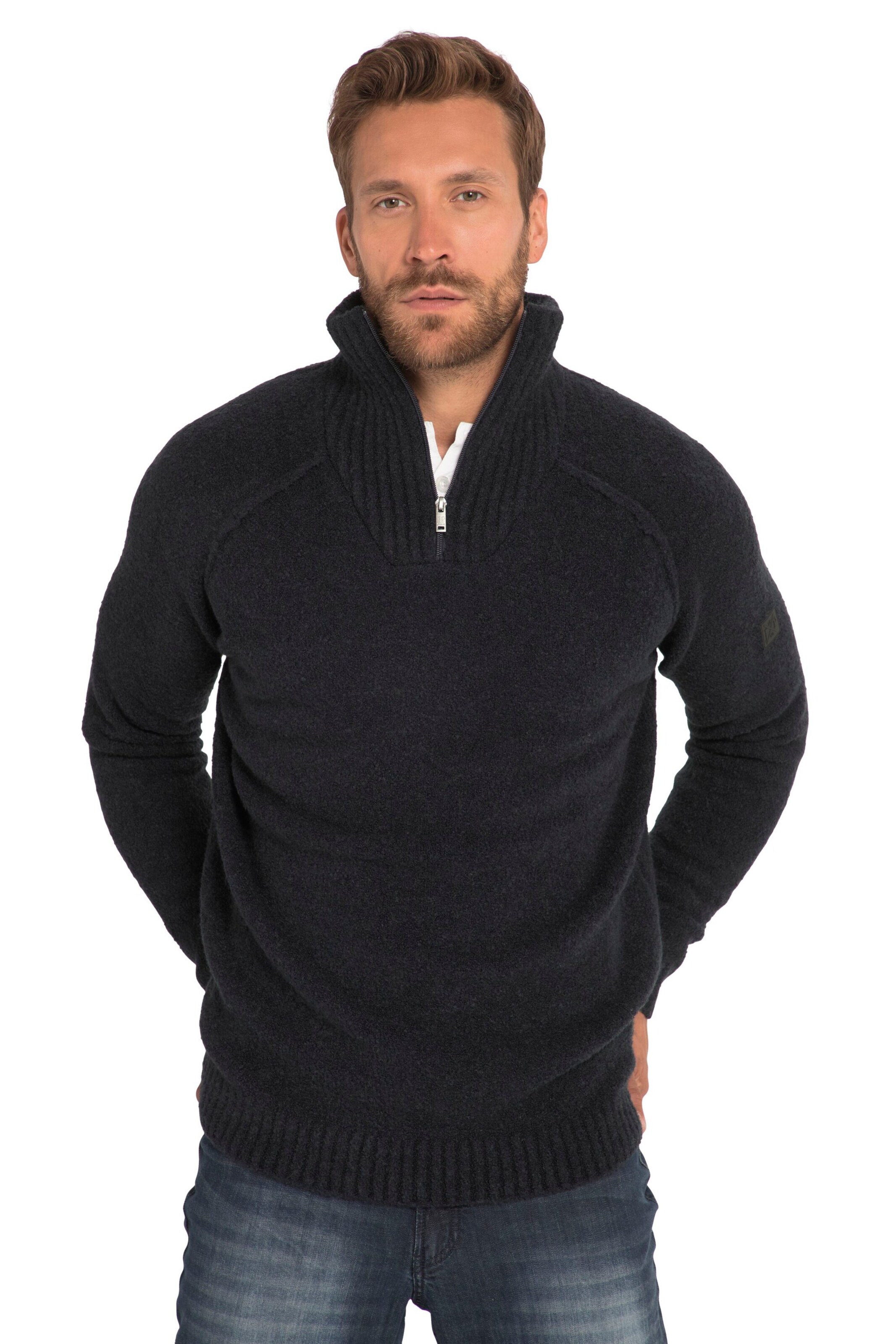 JP1880 Trui in Blauw: voorkant