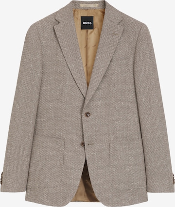 BOSS Slim Fit Sakko 'Hutson' in Beige: Vorderseite