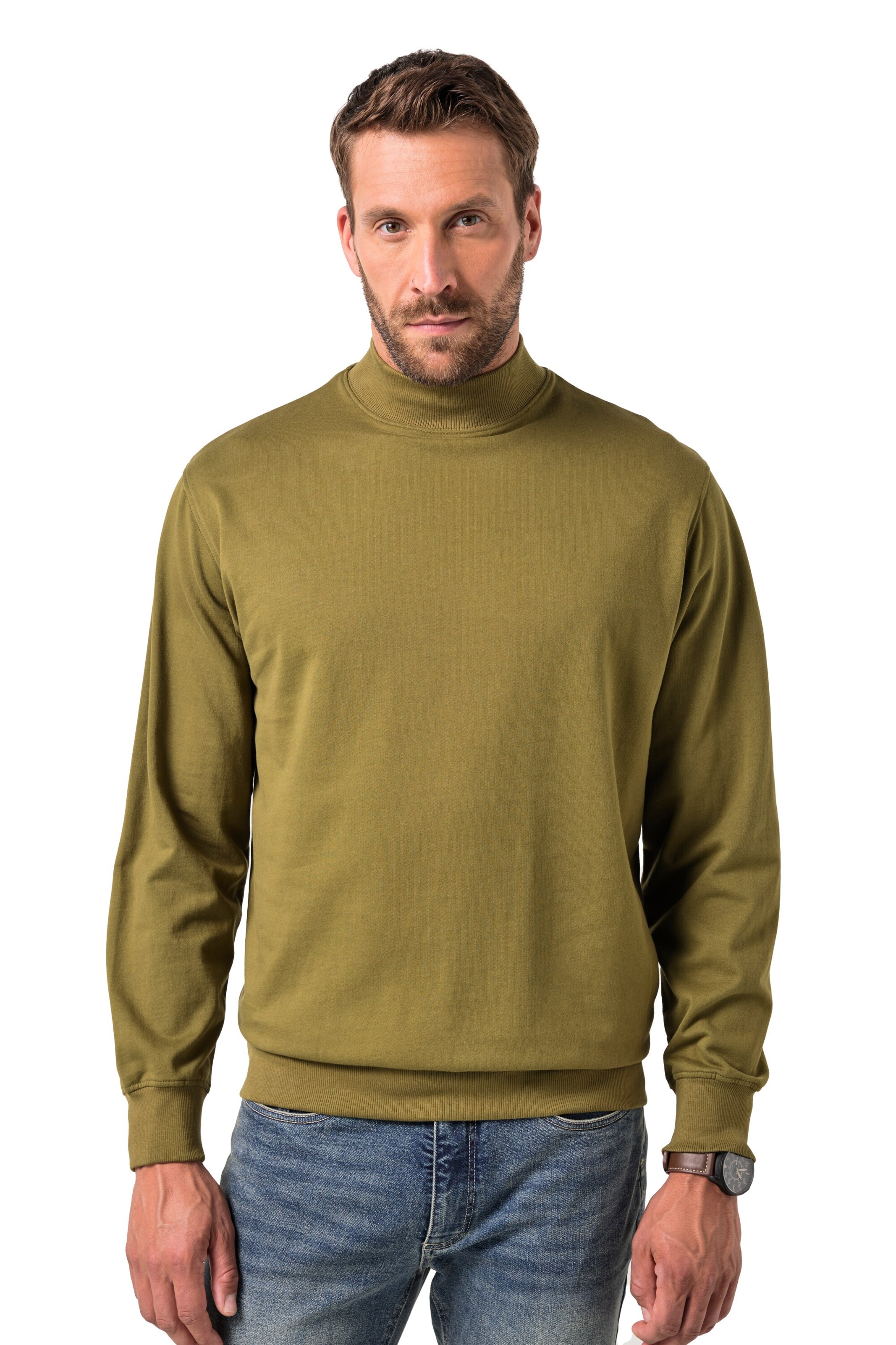 JP1880 Sweatshirt in Groen: voorkant
