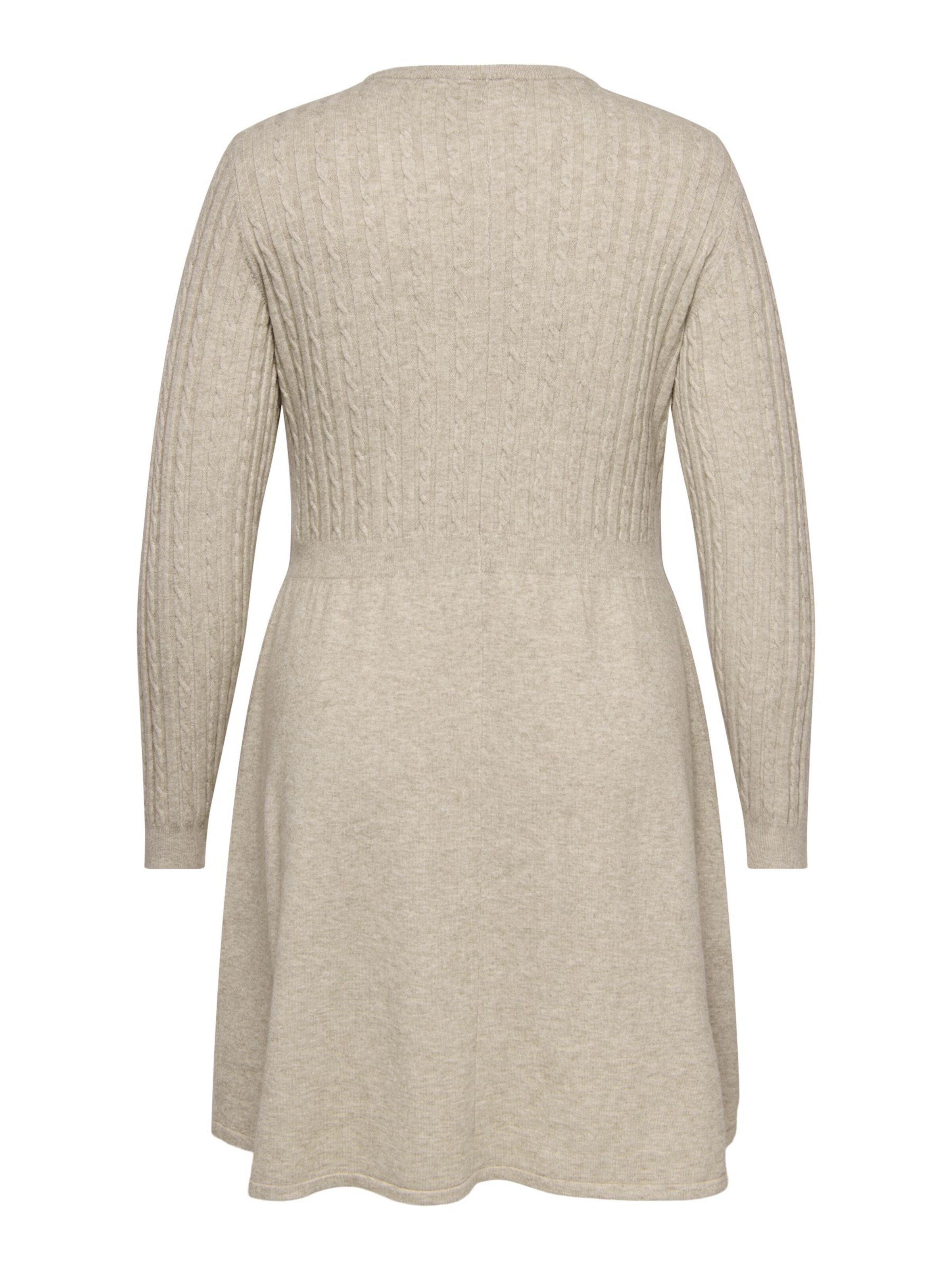 ONLY Carmakoma Strikkjole 'CARFia' i brun