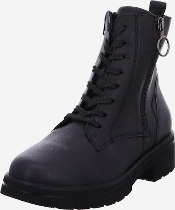 WALDLÄUFER Schnürstiefel in Schwarz: Vorderseite